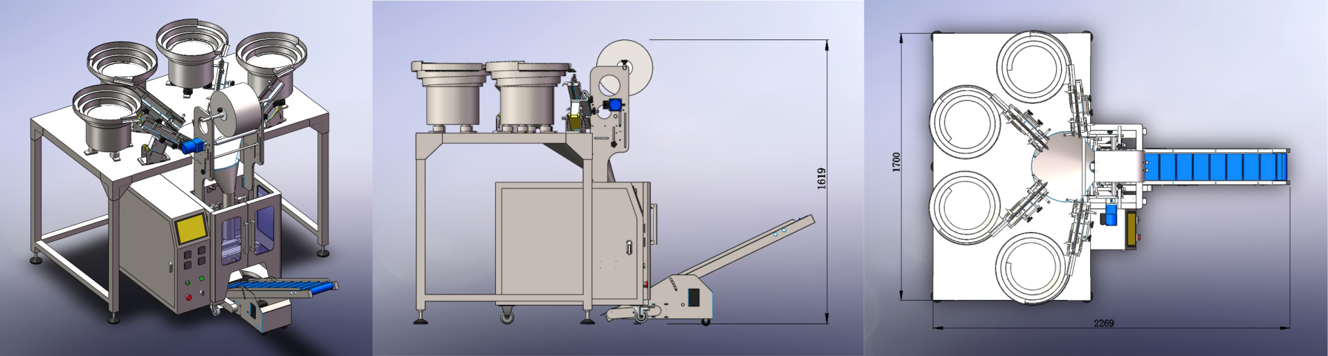 Счётно-фасовочная машина для болтов и гаек DXDLS-320-5