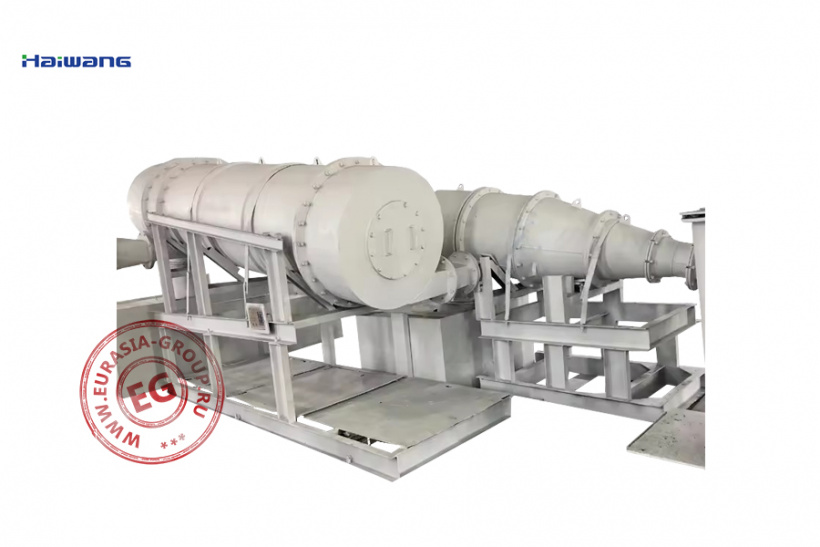 Трёхпродуктовый тяжёлосредный гидроциклон с напорной подачей YTMC1100/780