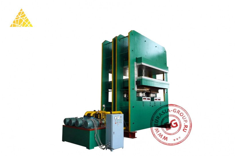 Пресс для изготовления резиновой плитки из резиновой крошки XLB-D 300T