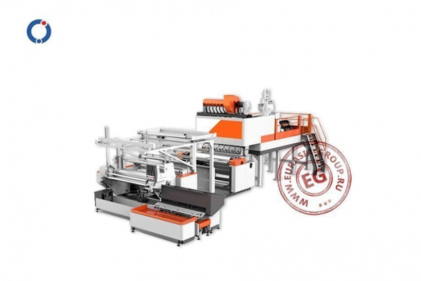 Плоскощелевой экструдер для производства стрейч-пленки XH-E1500