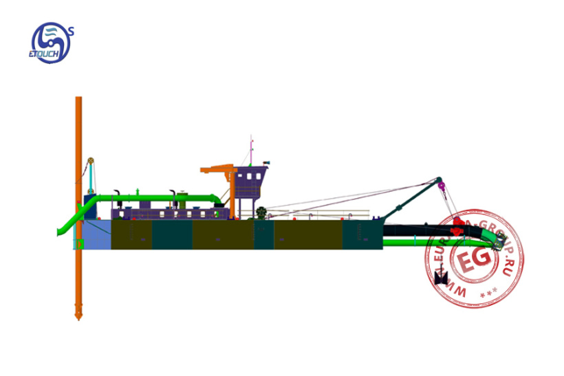 Землесосный снаряд CSD350
