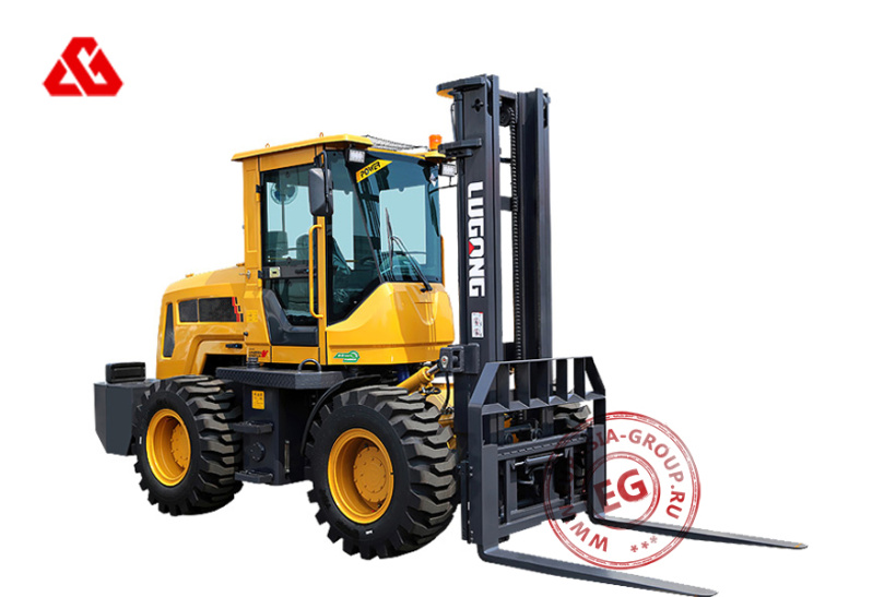 Внедорожный вилочный погрузчик LUGONG T838