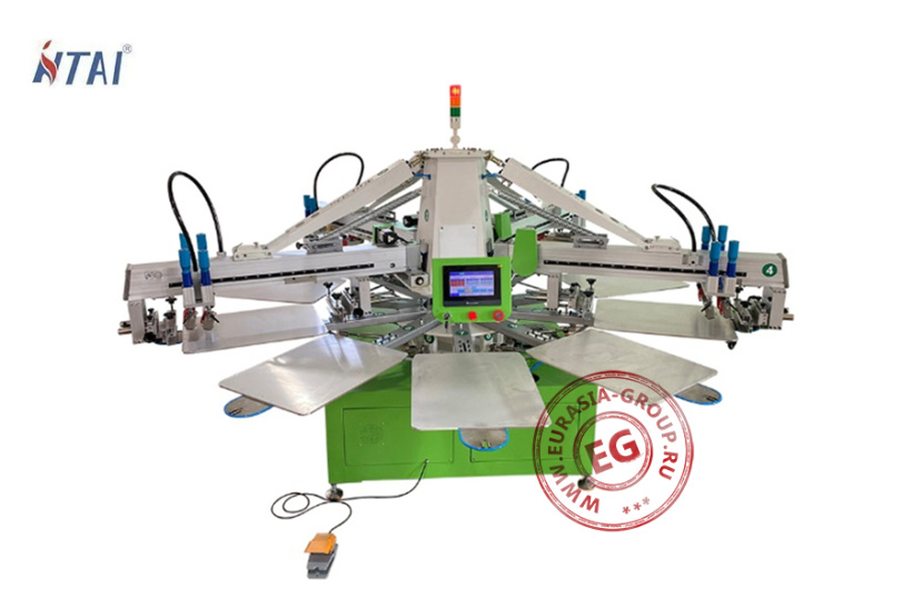 Полуавтоматический ротационный станок для печати на текстиле NM4010