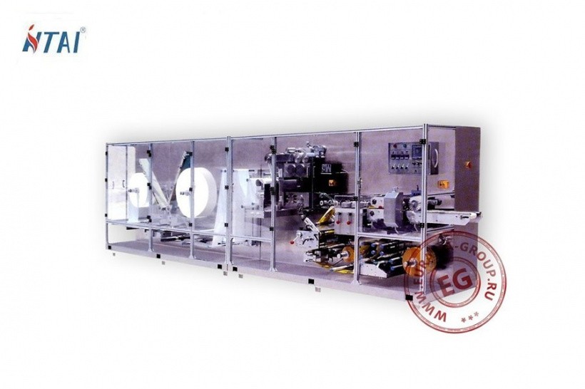 Машина-автомат для производства штучных упаковок влажных салфеток CD-251FG