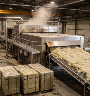 Оборудование для производства разных видов минеральной ваты: стекловаты, каменной ваты, шлаковаты