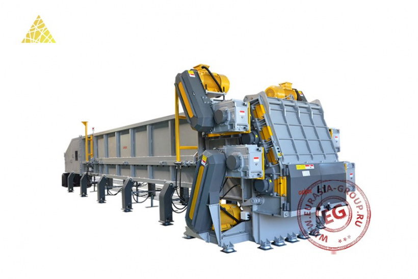 Шредер четырехвальный для переработки пластиковых труб большого диаметра J800