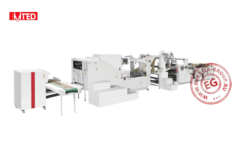Высокоскоростная машина для производства бумажных пакетов с квадратным дном RZFD-450A (W+D)