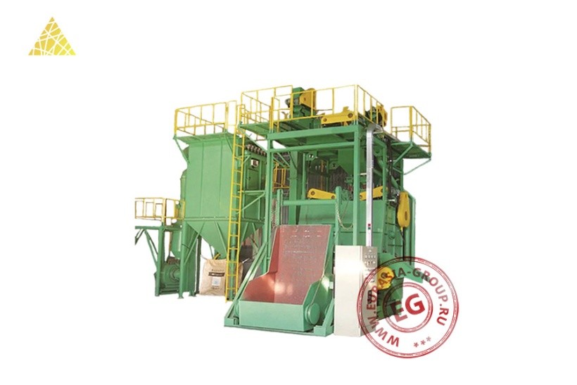 Дробеметная установка барабанного типа с двумя турбинами QS3215