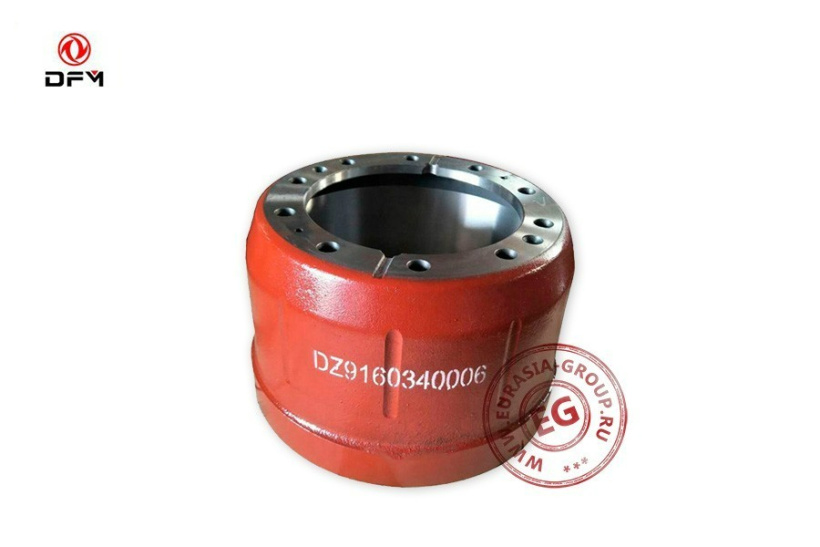 Барабан тормозной задний 10 отверстий для тягача Dong Feng DZ9160340006