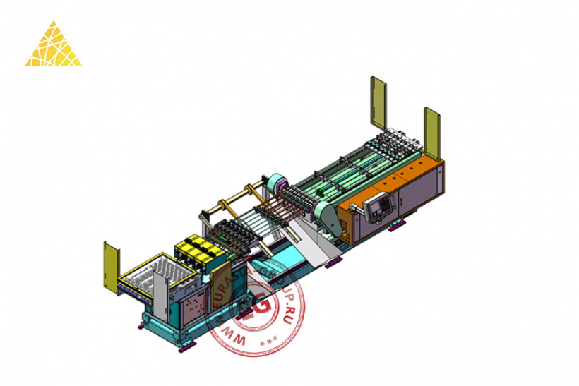 Станок для производства вилок теплообменников TBLU9-16