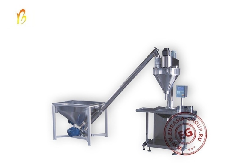 Полуавтоматическая упаковочная линия со шнековым транспортером