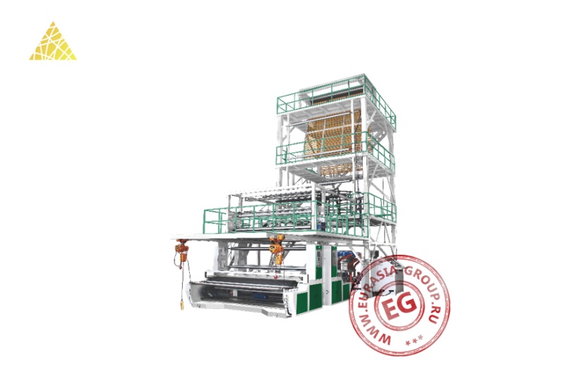 Рукавный ABA экструдер для производства полиэтиленовой пленки CH-E2500-ABA