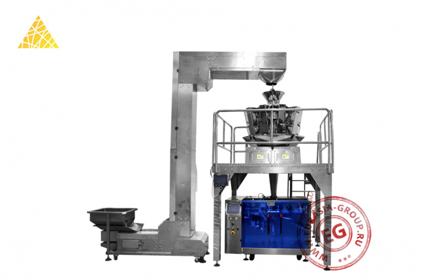 Линия для упаковки кедровых орехов в дой-пак с зип-локом ZE-210HPW4