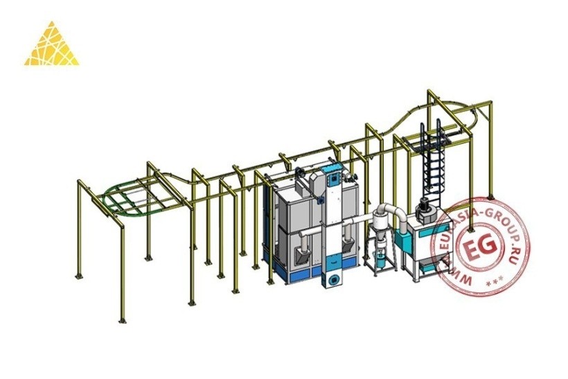 Автоматическая подвесная пескоструйная машина MZ-XGWB1820-8A