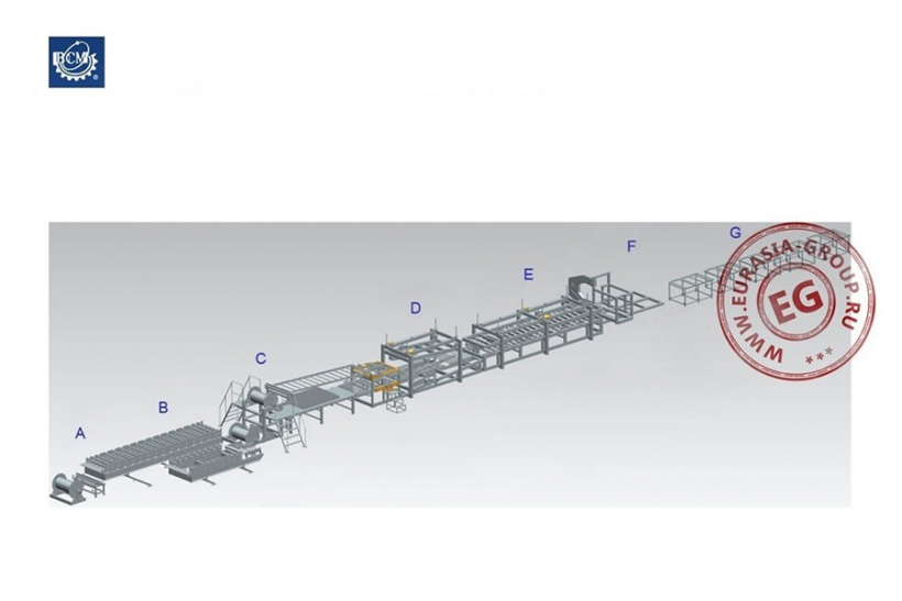 Линия по производству сэндвич-панелей из минваты и пенополистирола