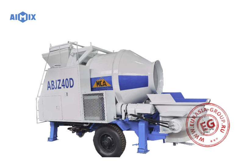 Самозагружающийся бетоносмеситель ABJZ40D