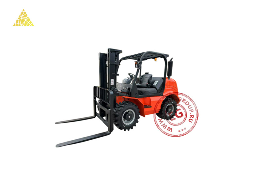 Вилочный дизельный погрузчик с кабиной 4WD YG-3.5T