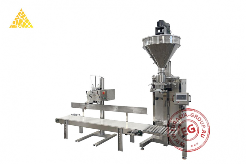 Автоматическая линия для фасовки и упаковки сыпучей продукции в бумажные мешки ZZ-50