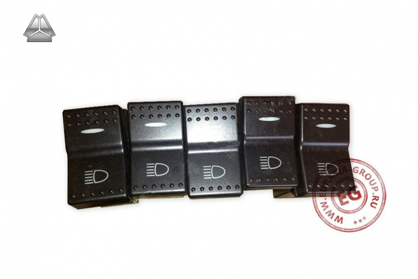 Клавиша панели приборов (выключатель дальнего света) для тягоча HOWO A7 WG9925581050