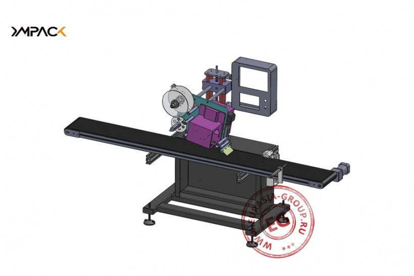 Этикетировщик для плоских поверхностей с принтером для печати на этикетках YM210P