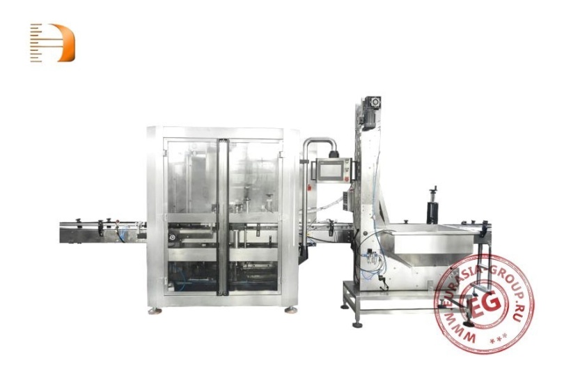 Высокоскоростная 8-головочная роторная укупорочная машина с устройством для подачи крышек GP-8